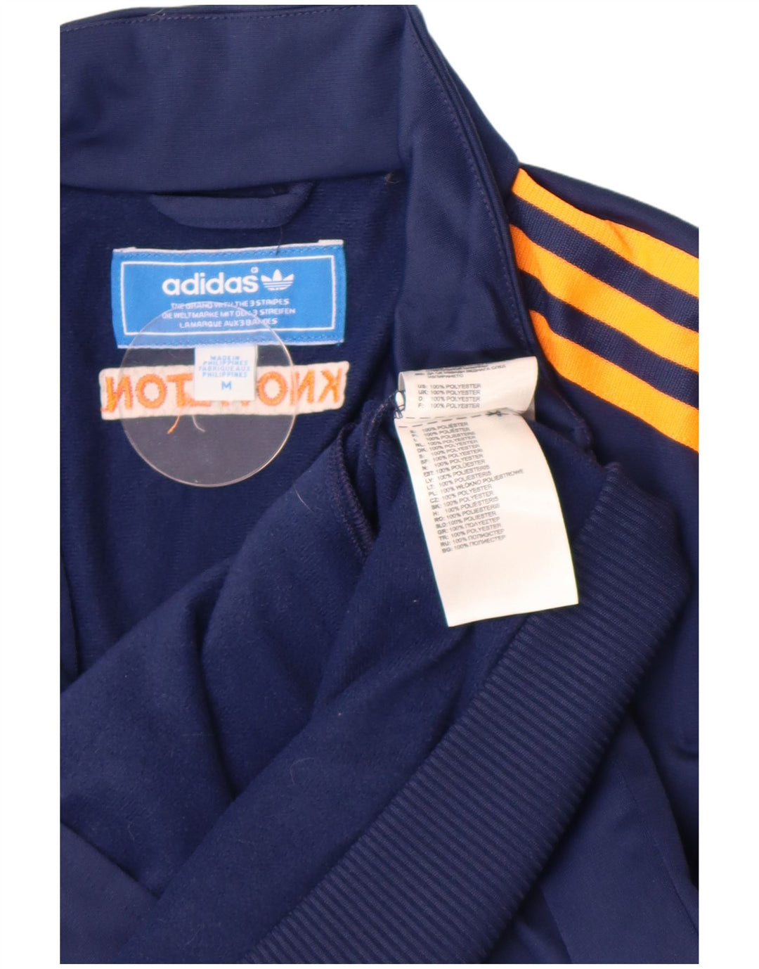Jachetă de top pentru trening cu grafic pentru băieți Adidas 10-11 ani, albastru bleumarin mediu