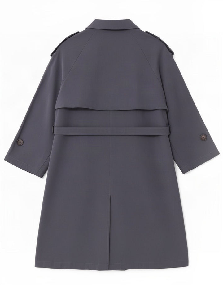 Trench supradimensionat pentru femei Zara UK 10 Mic Gri