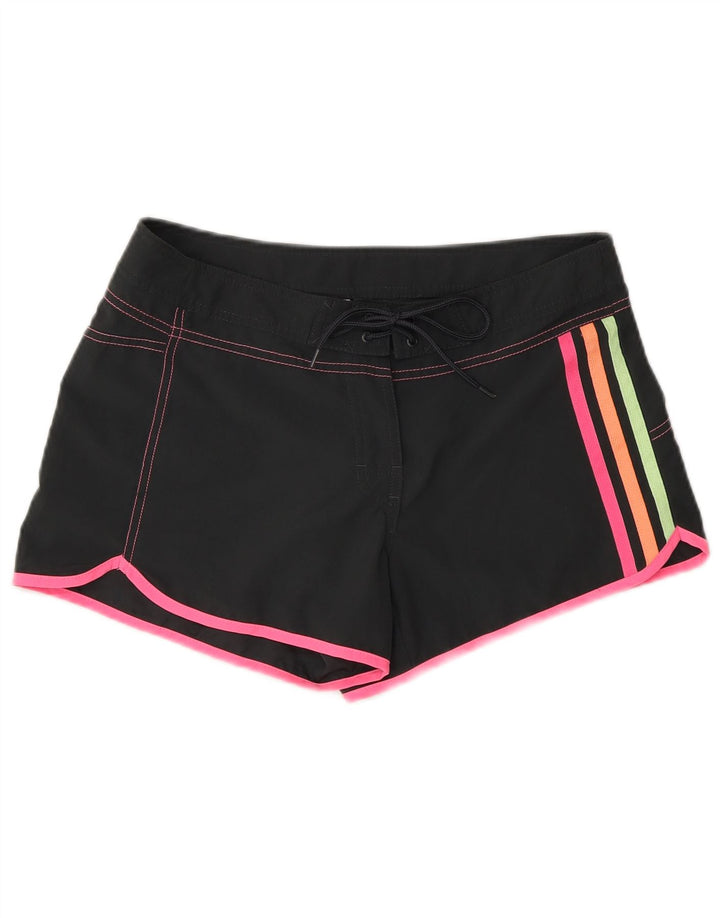 Pantaloni scurți de înot Adidas pentru femei UK 8 Small Negru Poliester