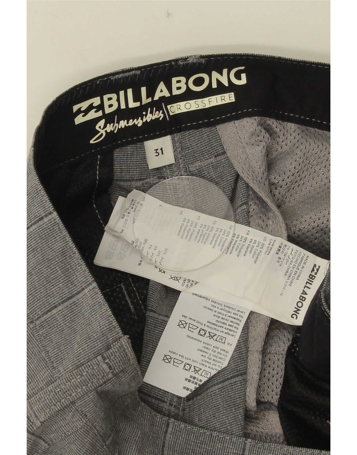 Pantaloni scurți chino pentru bărbați Billabong W31 Poliester cu dungi gri medii