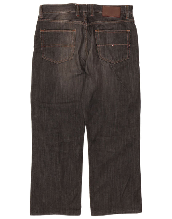 TOMMY HILFIGER Blugi drepti pentru bărbați W31 L28 bumbac gri