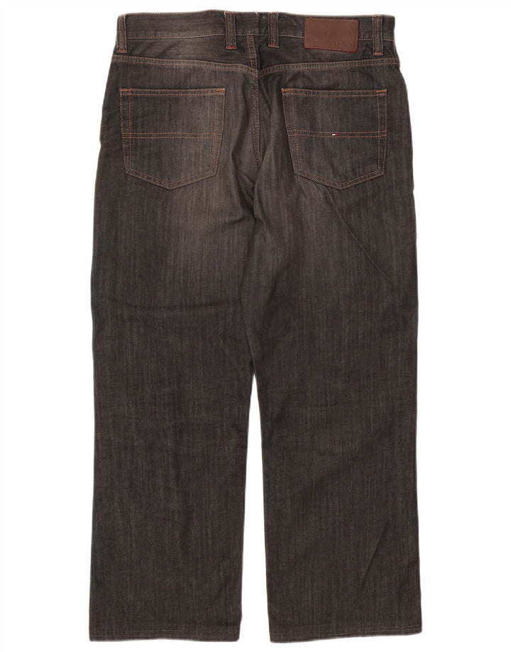 TOMMY HILFIGER Blugi drepti pentru bărbați W31 L28 bumbac gri