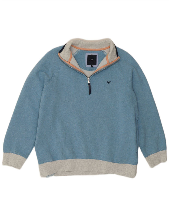 Crew Clothing Hanorac pentru femei Pulover UK 12 Medium Blue Colorblock