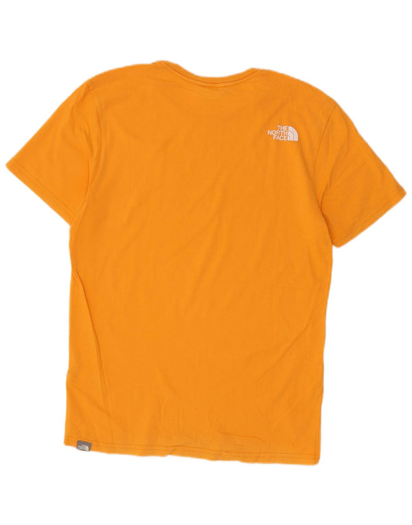 The North Face Mens Graphic T-Shirt Top Small Yellow Cotton