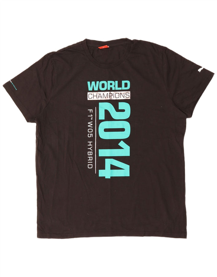 Tricou grafic Puma pentru bărbați Top 2XL bumbac negru