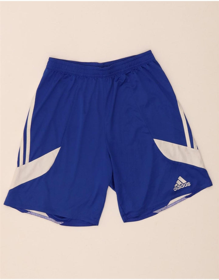 Pantaloni scurți sport Climalite Adidas pentru bărbați, albastru, poliester color bloc