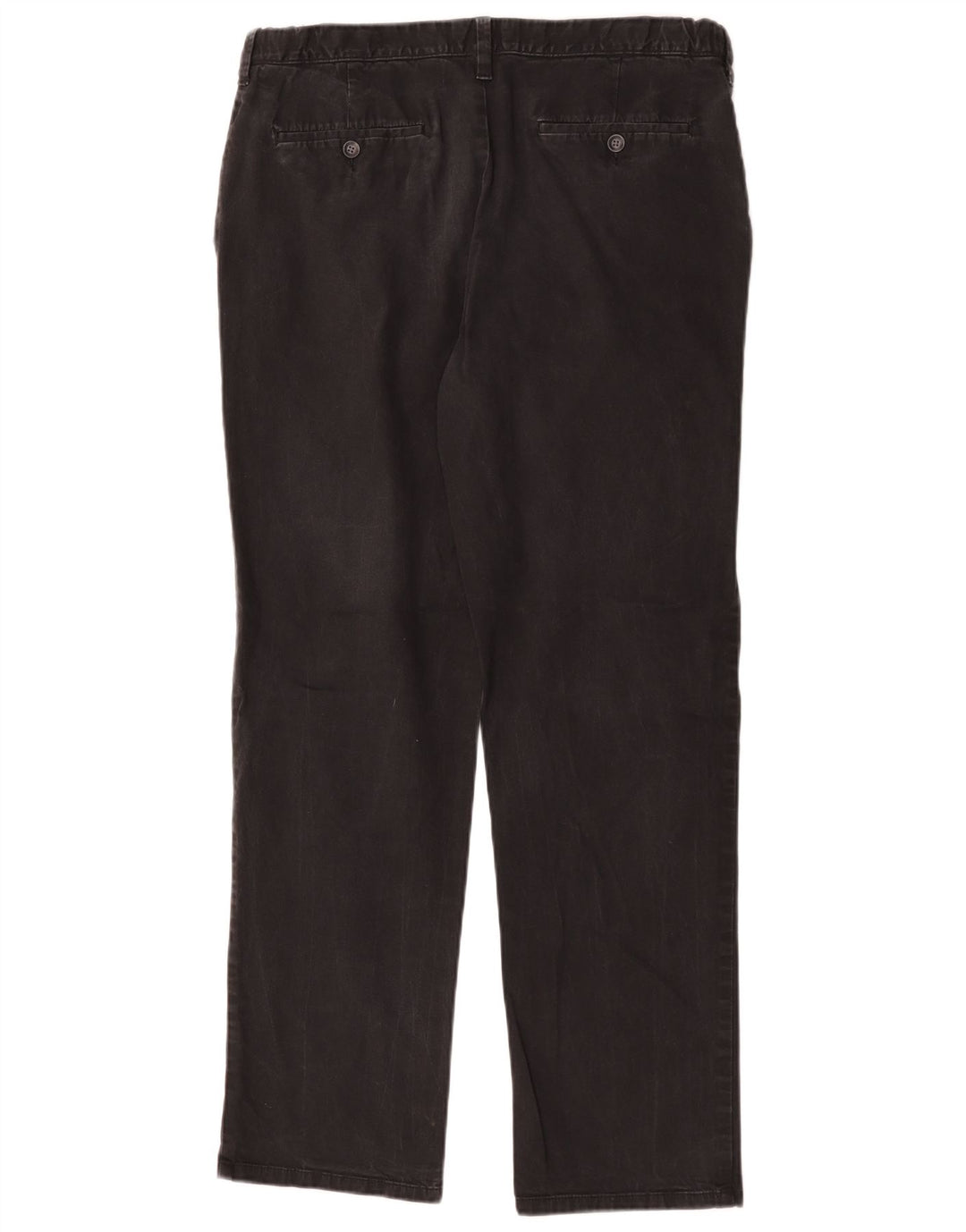 Pantaloni chino pentru bărbați Marks & Spencer, cu ajustare normală, L36 L30, bumbac negru