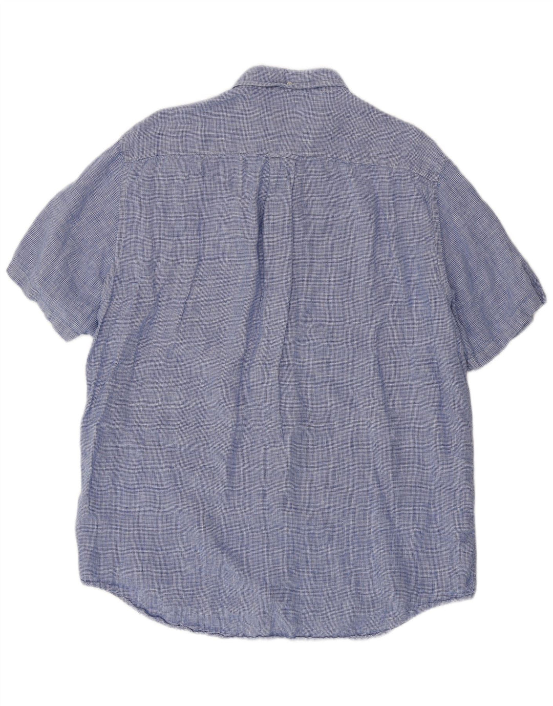 Cămașă cu mânecă scurtă pentru bărbați GANT Mărimea 45/46 2XL in albastru Houndstooth