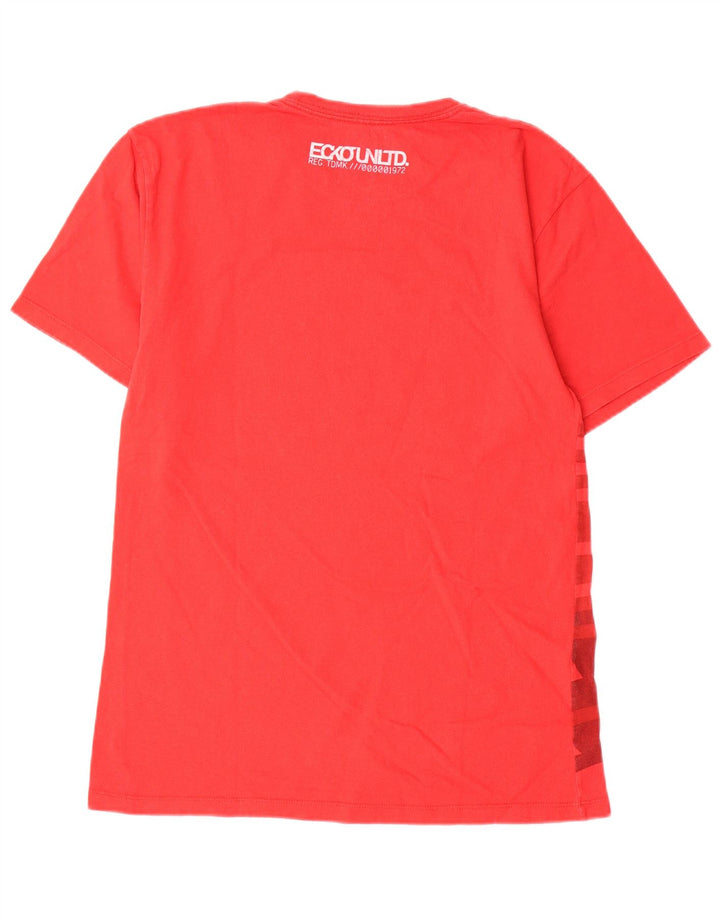 Tricou grafic Ecko Unltd pentru bărbați Top mic, roșu, geometric din bumbac