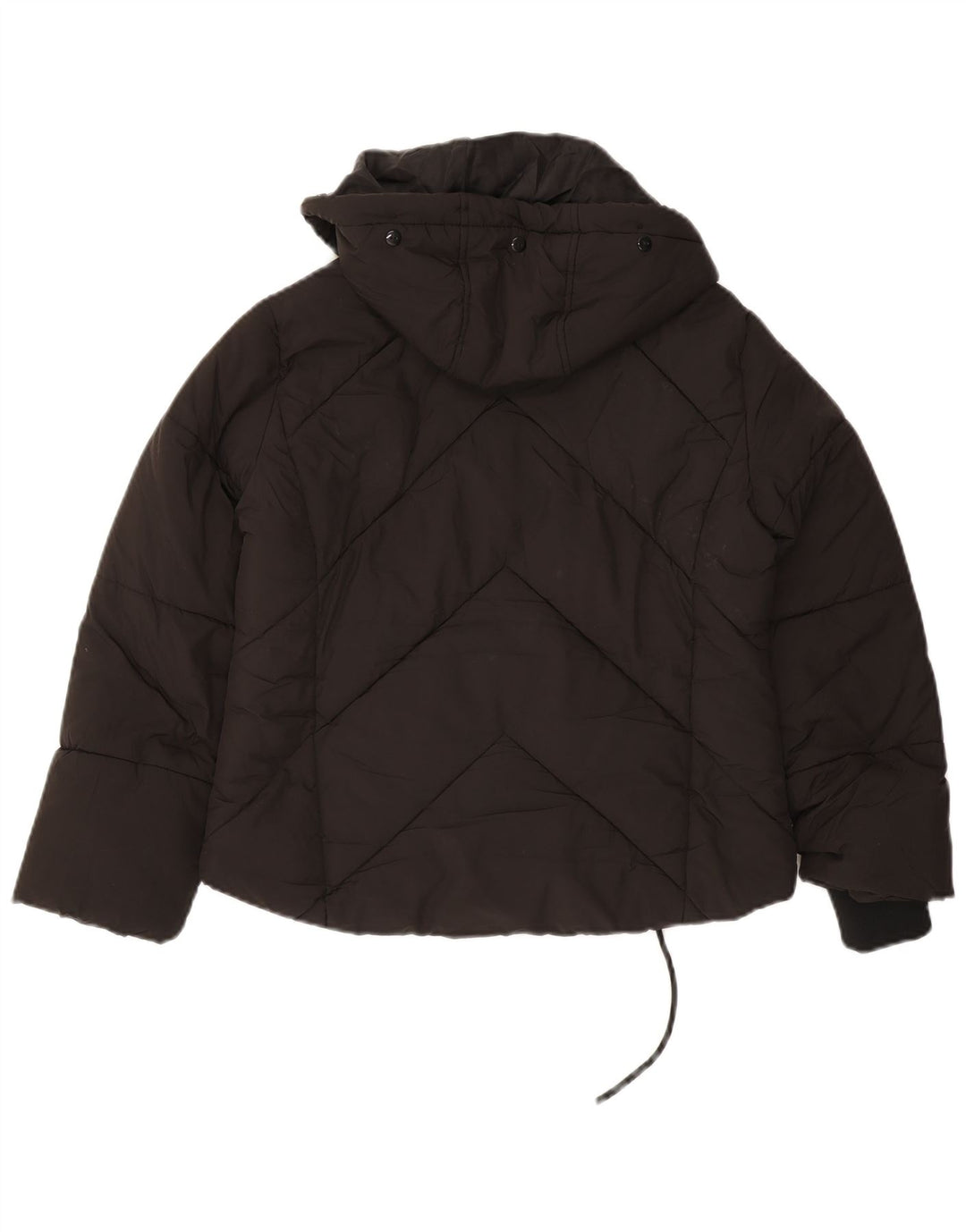 Jachetă căptușită supradimensionată cu glugă pentru femei Topshop UK 8 Small Negru