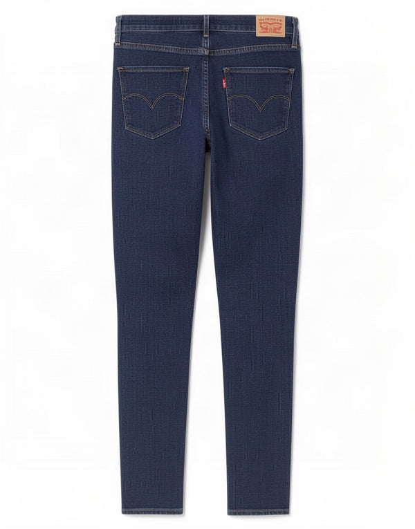 Levi's Womens 721 High Rise Skinny Jeans W30 L30 Navy Blue Cotton