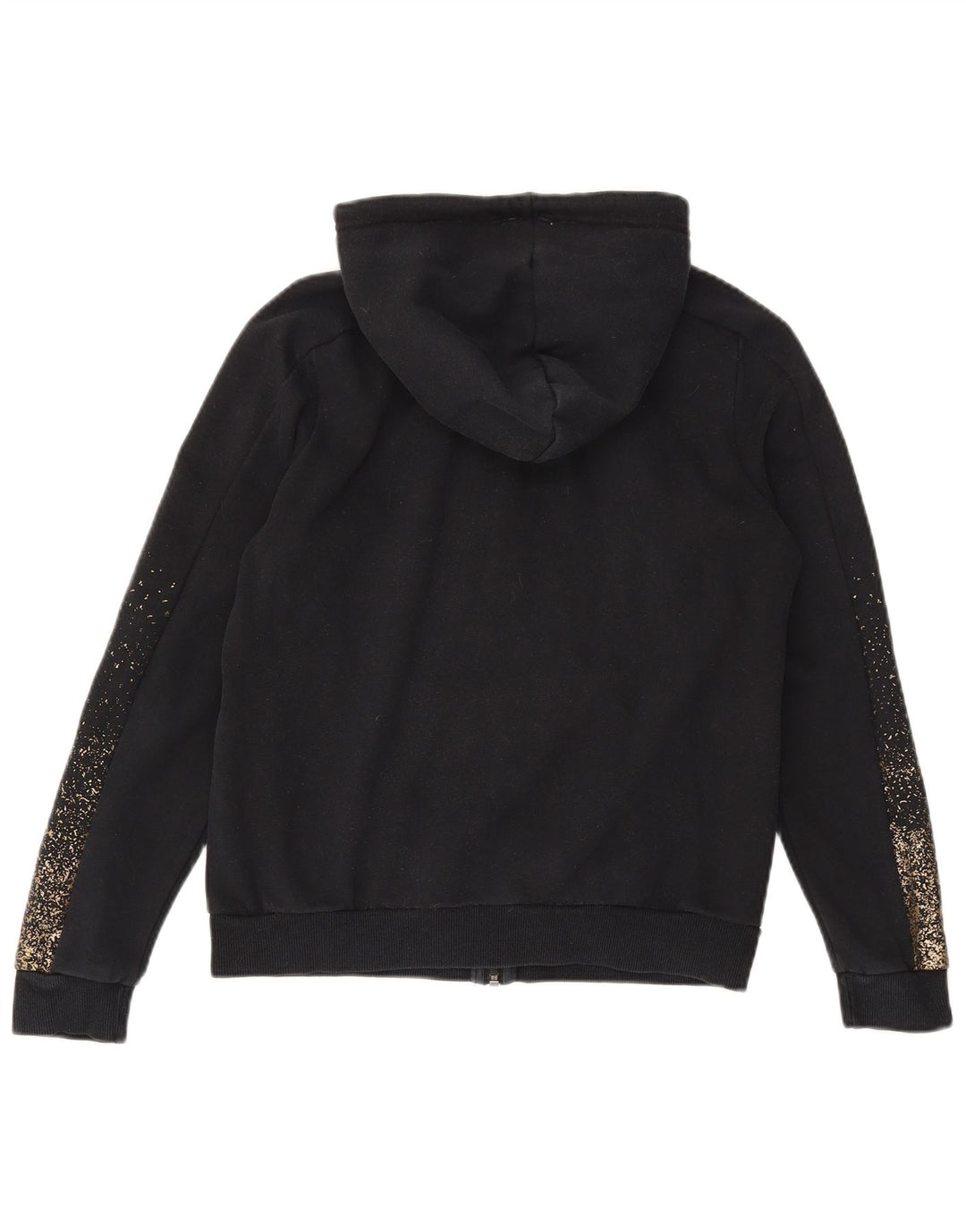 Pulover Puma pentru femei cu fermoar și cu capota UK 14 Medium Black Flecked