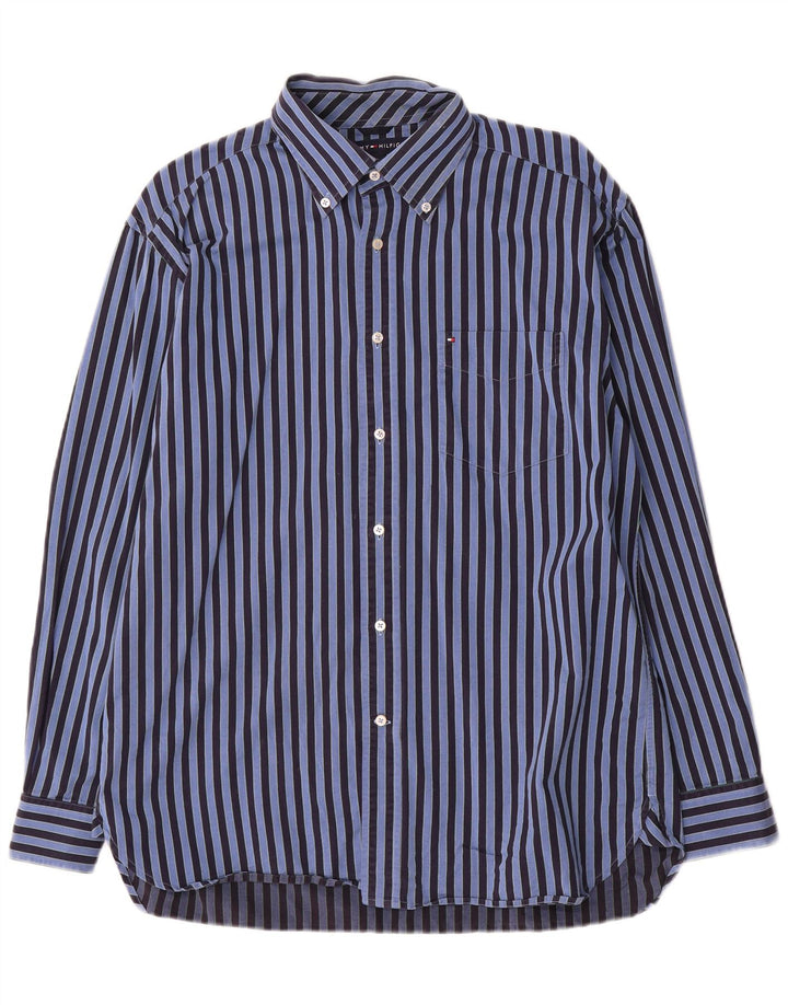 Cămașă pentru bărbați Tommy Hilfiger, cu dungi albastre medii