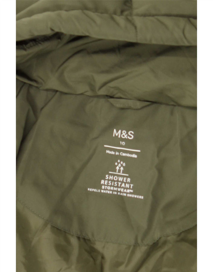 Jachetă căptușită supradimensionată pentru femei Marks & Spencer UK 10 Small Green