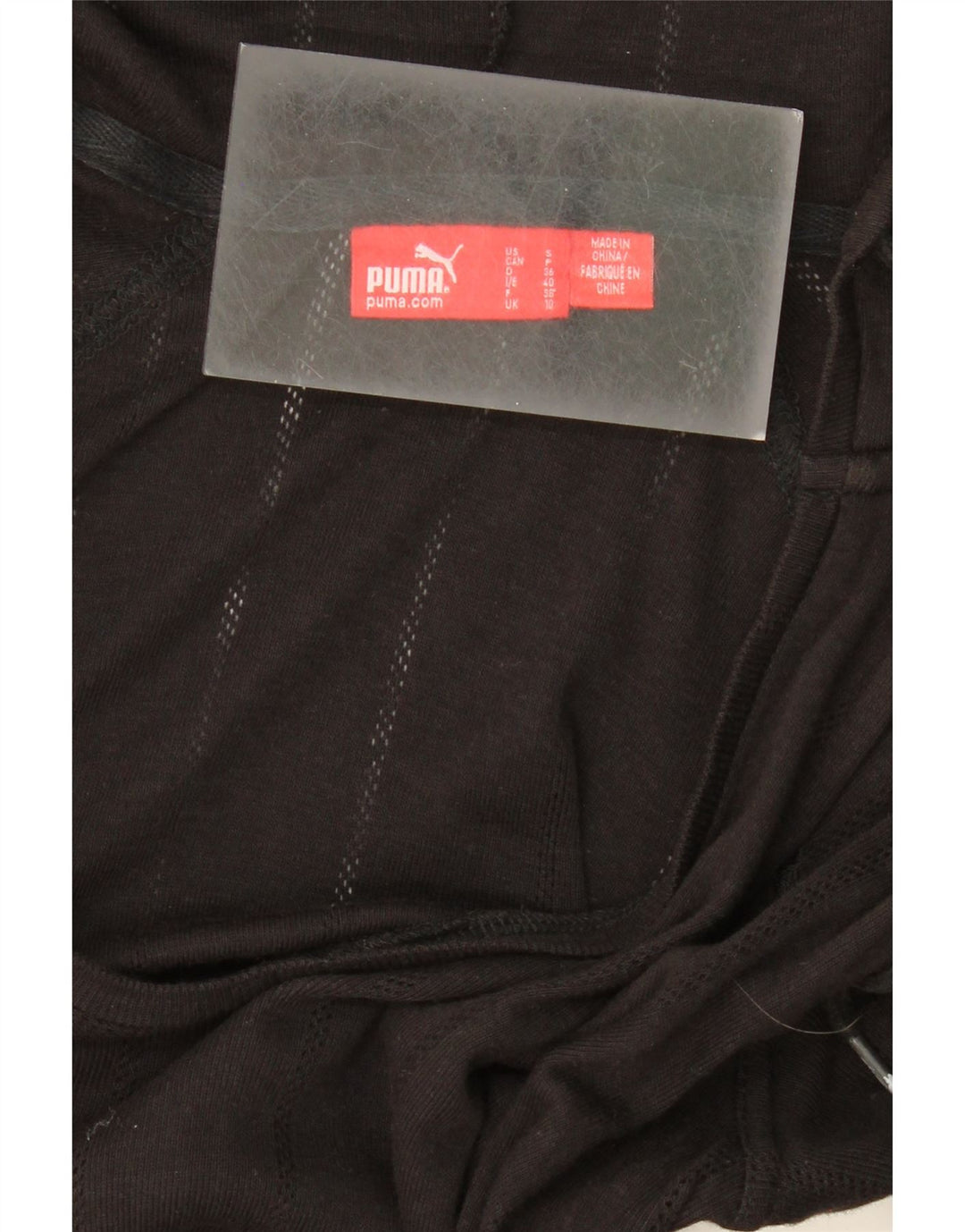 PUMA Womens Hoodie Jumper UK 10 Small  Black Vintage Puma and Second-Hand Puma from Messina Hembry 