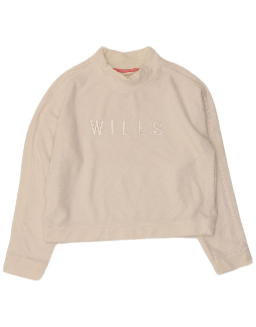 Pulover pentru femei Jack Wills Crop Graphic Pulover UK 14 Large White