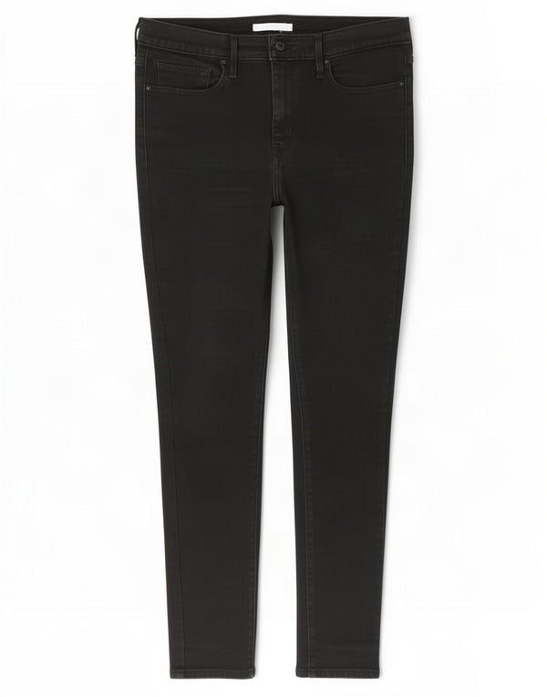 Blugi skinny modelați cu talie înaltă Levi's W32 L32 bumbac negru