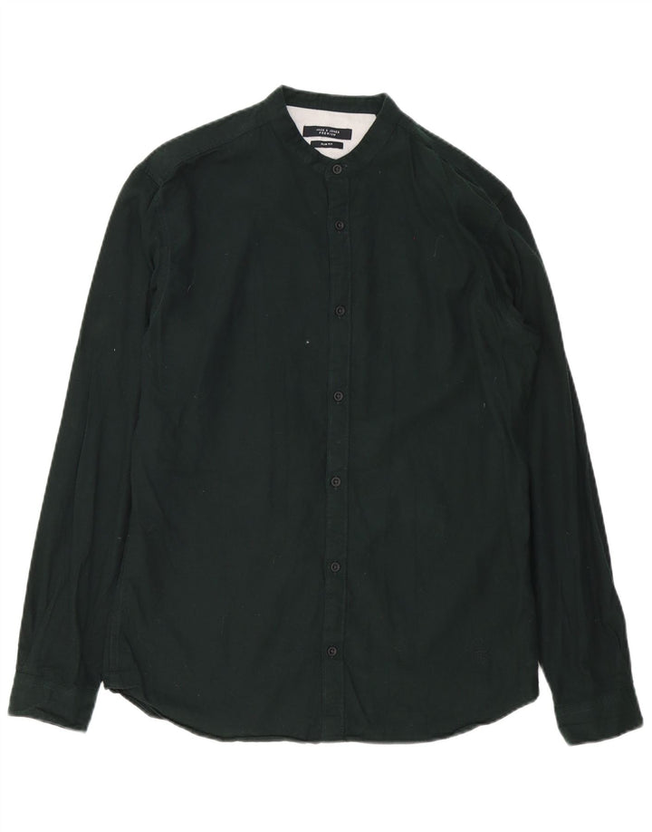Cămașă Jack & Jones Slim Fit pentru bărbați, mărimea 40, bumbac mediu negru
