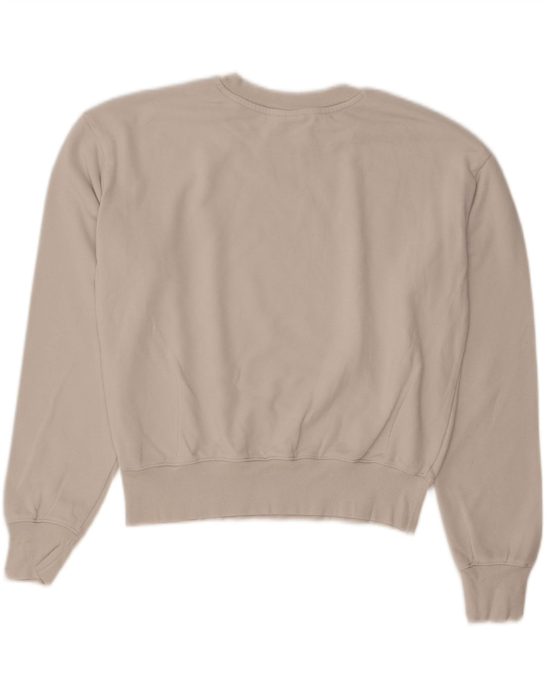 Pulover pentru damă CHAMPION Crop Graphic Pulover UK 14 Medium Bej