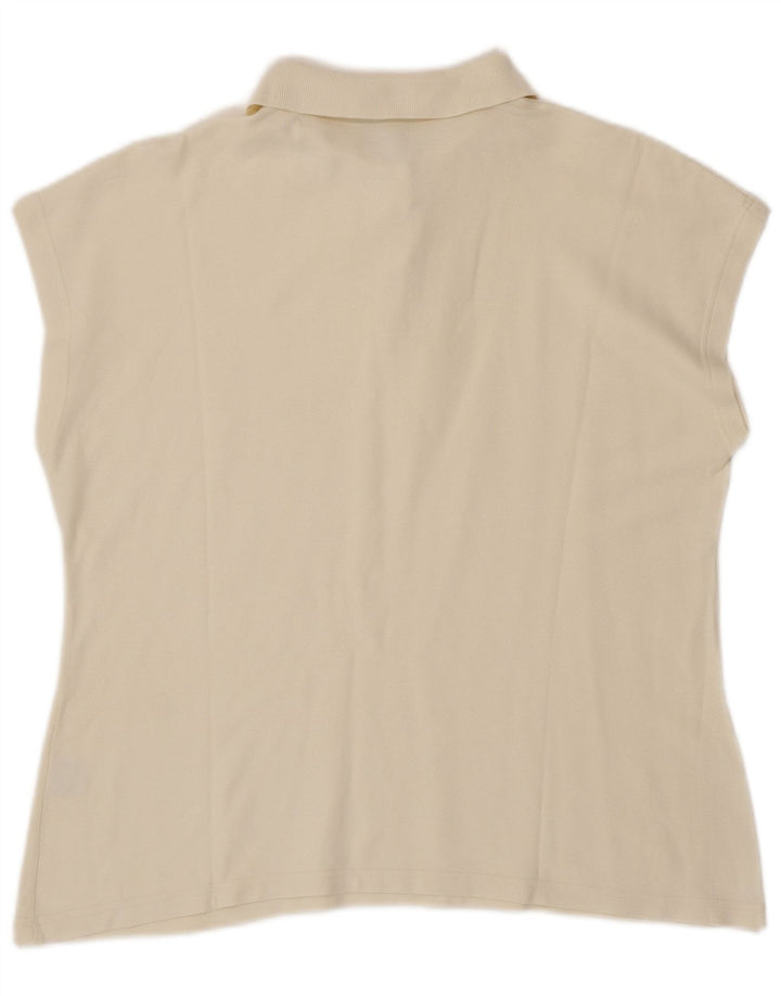 Tricou polo fără mâneci FILA pentru femei IT 54 2XL bumbac alb