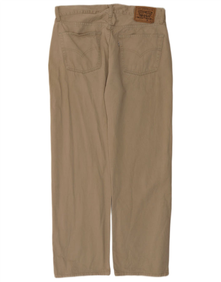 Blugi drepti pentru bărbați Levi's 551 W36 L30 bumbac bej