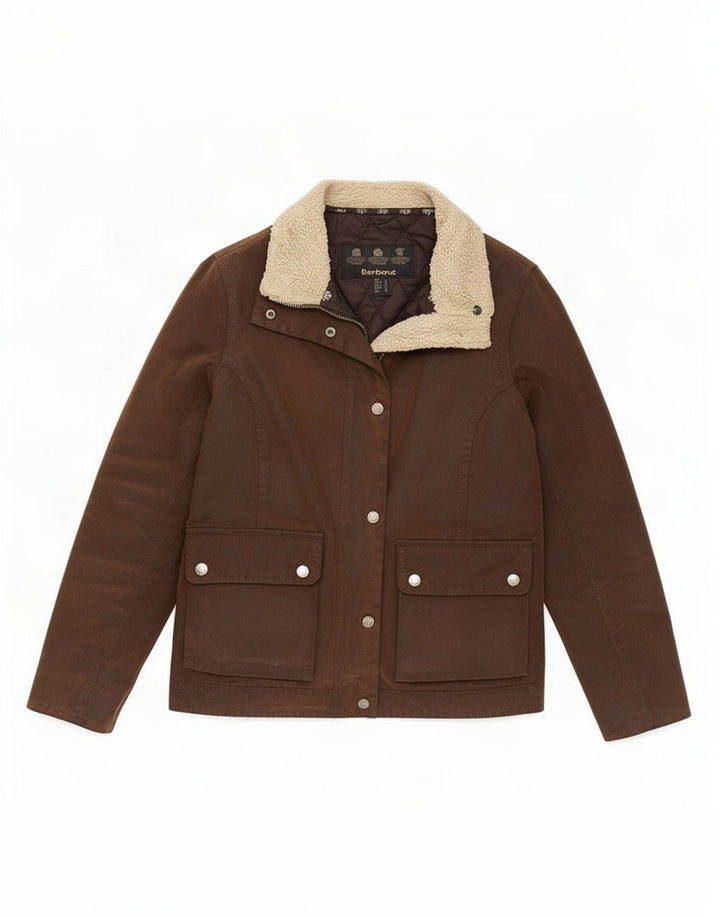 Jachetă pentru femei Barbour din bumbac cerat UK 8 Maro mic