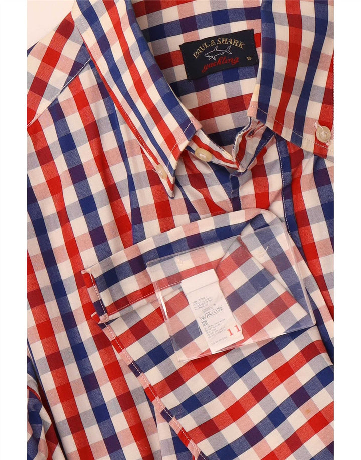 Cămașă pentru bărbați Paul & Shark Mărimea 39 Bumbac Gingham Mediu Multicolor
