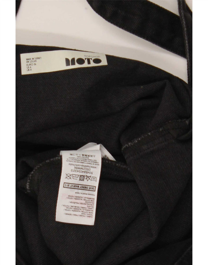 Topshop rochie salopetă din denim pentru femei UK 8, poliester negru mic