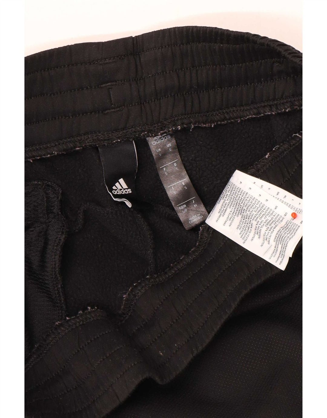 Pantaloni de trening pentru bărbați Adidas Pantaloni de jogging Mici Poliester negru
