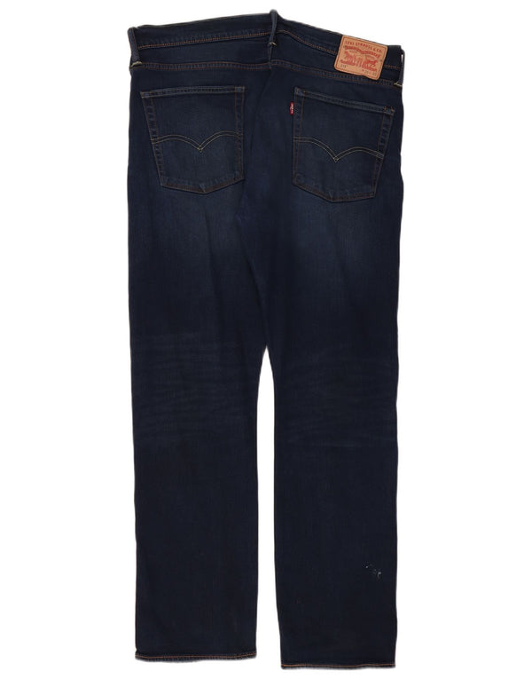 Blugi 513 Slim Straight pentru bărbați Levi's L36 L32 Bumbac bleumarin