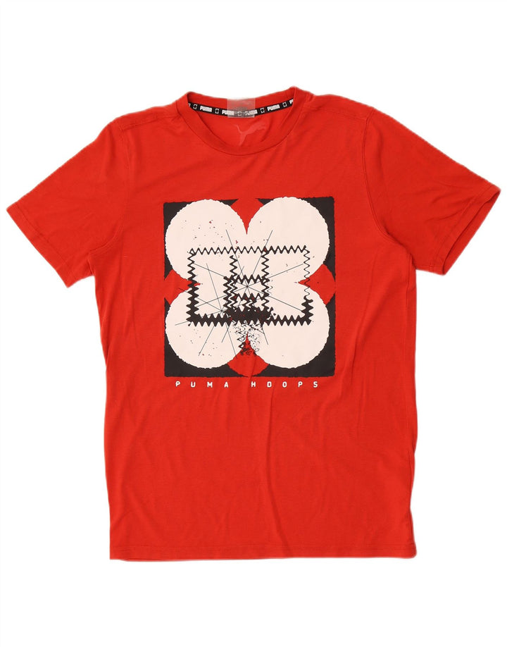 Tricou grafic Puma pentru bărbați Top mic, roșu, poliester