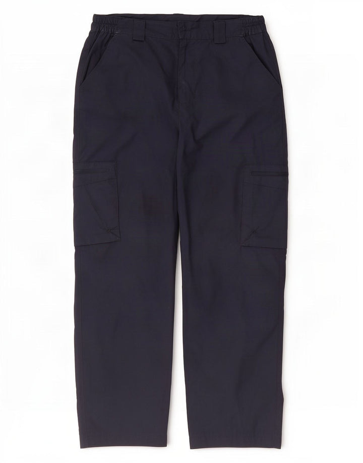 Pantaloni cargo drepti pentru bărbați Mountain Warehouse L32 L27 Poliester bleumarin