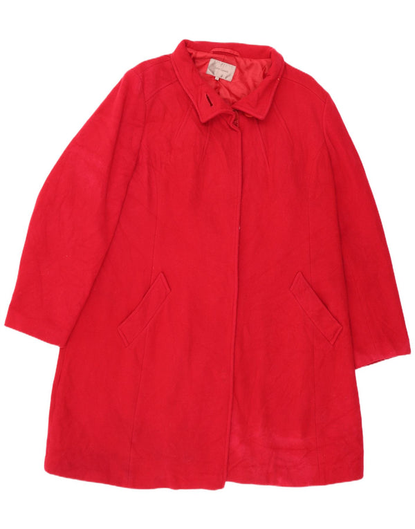 Palton pentru femei John Lewis UK 18 XL Lână roșie