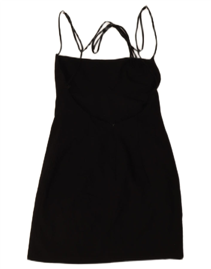Rochie mini Zara pentru femei cu umăr dezactivat UK 14 Medium Black