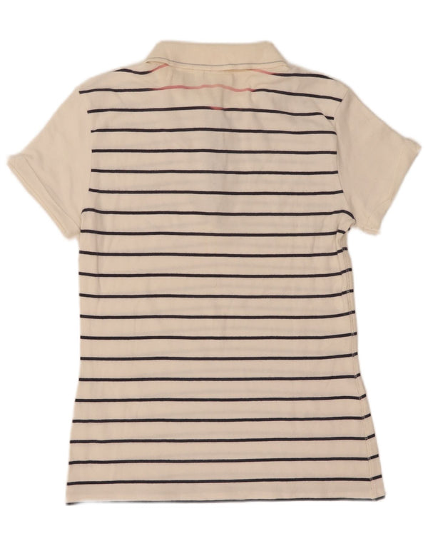 Tricou polo Champion pentru fete Heritage Fit 13-14 ani XL cu dungi albe