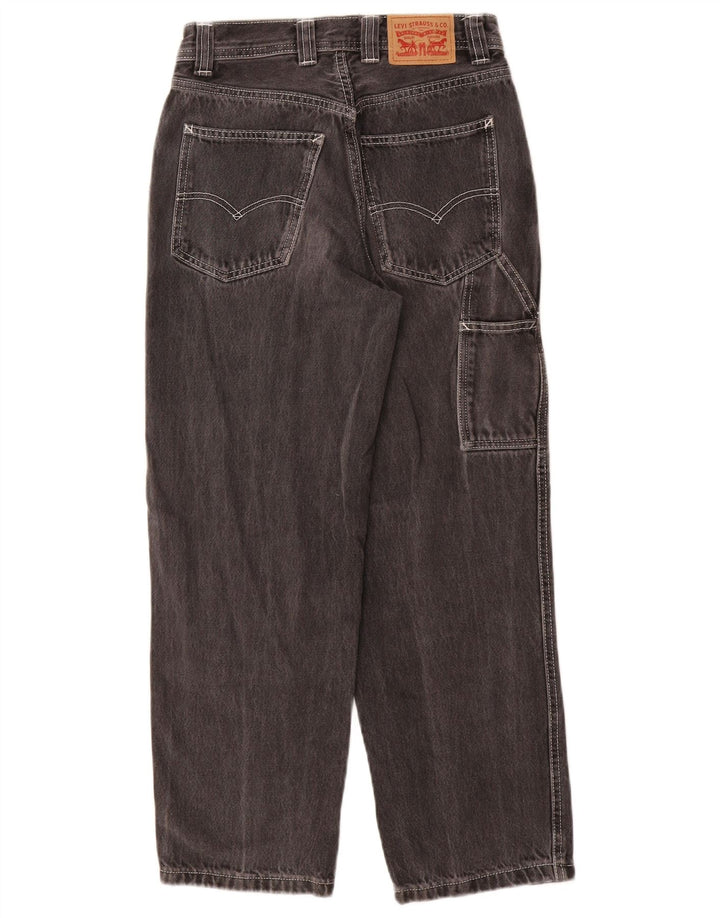 Blugi conici cargo pentru femei Levi's W25 L26 bumbac gri