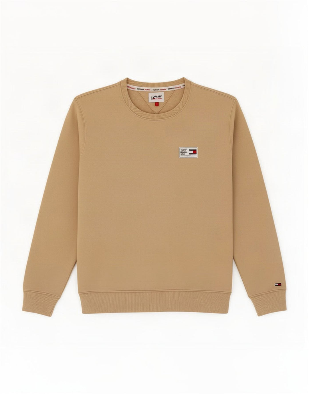 Hanorac pentru bărbați Tommy Hilfiger Pulover mic, bej, bumbac