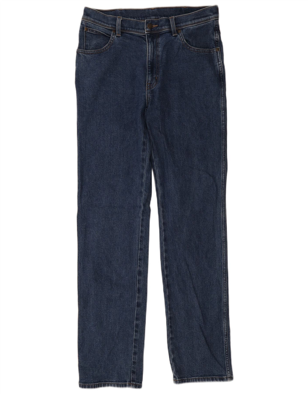 Blugi drepti pentru bărbați Wrangler W34 L34 Bumbac albastru