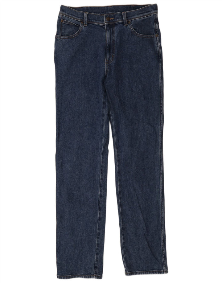 Blugi drepti pentru bărbați Wrangler W34 L34 Bumbac albastru