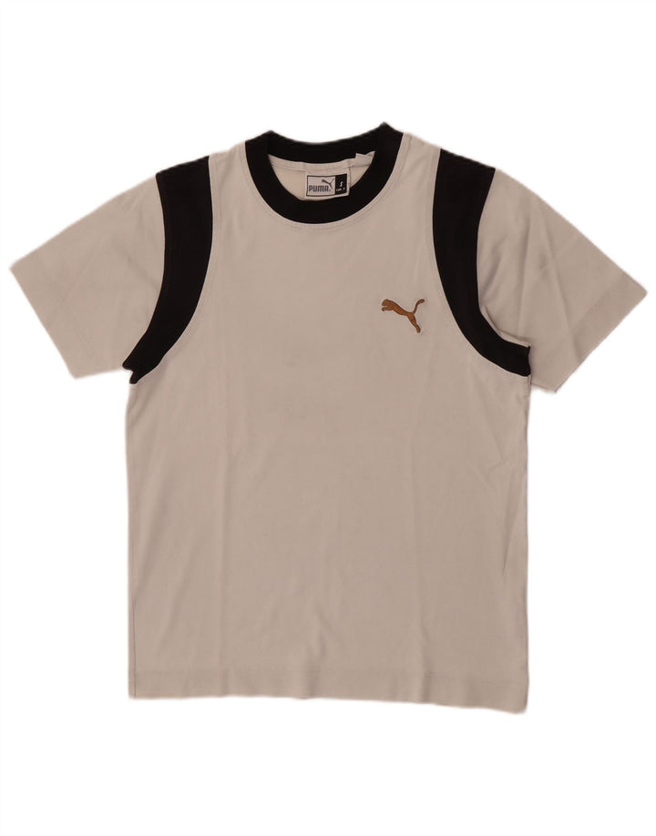 Tricou pentru bărbați Puma Top mic, alb, bloc de culoare