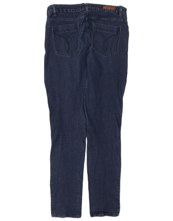 Jeans skinny Calvin Klein pentru femei cu jambiere US 12 Large W31 L32 Bleumarin