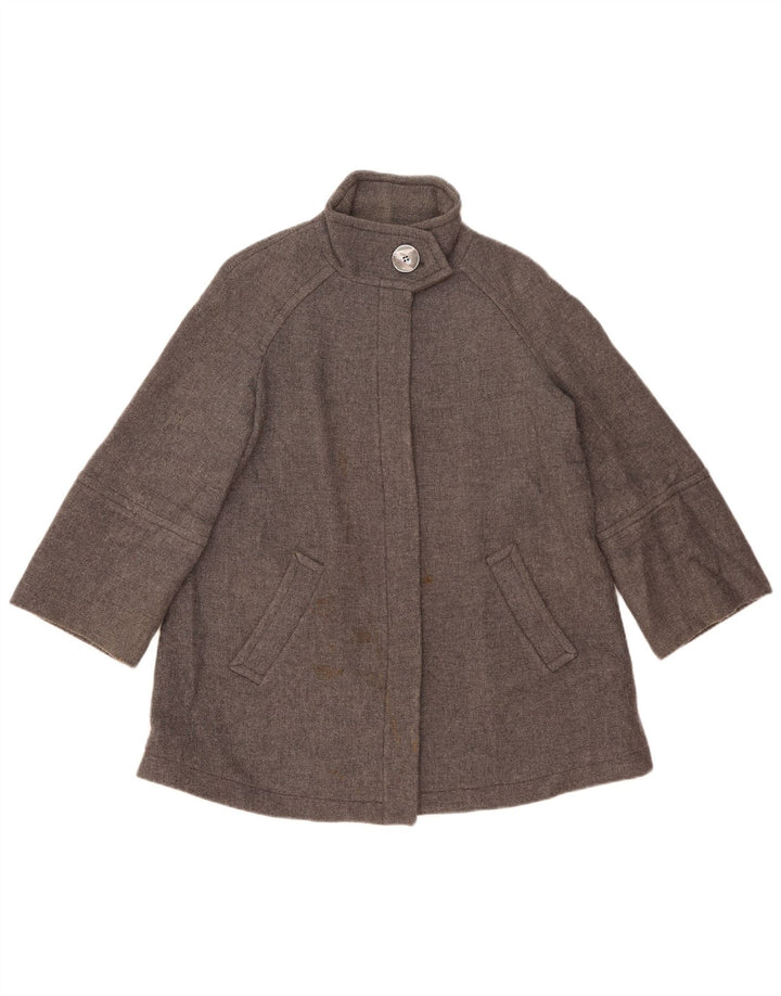 Pardesiu supradimensionat pentru femei Zara UK 10, lână gri mică