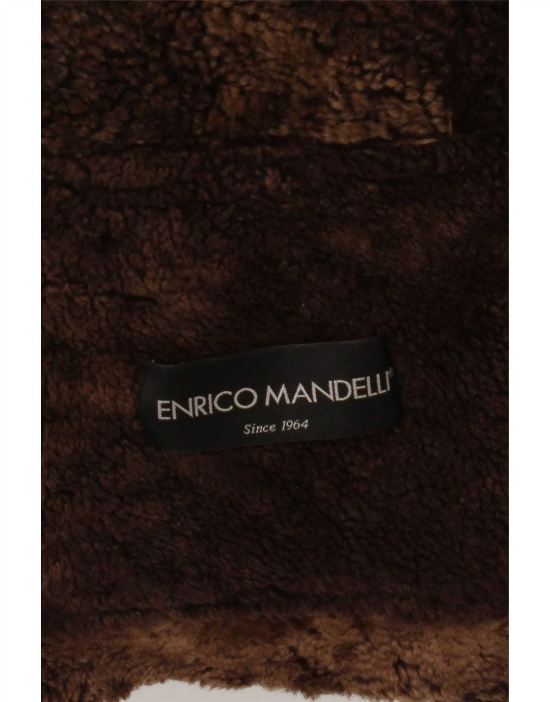 Jachetă din shearling pentru femei Enrico Mandelli IT 46 mare maro Colorblock