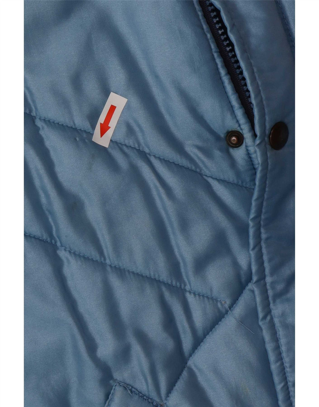 Jachetă căptușită vintage pentru bărbați UK 38 Medium Blue Colorblock