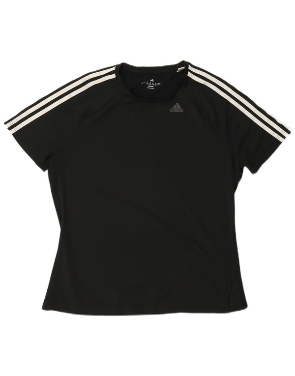 Tricou Adidas Climalite pentru femei Top UK 20/22 XL Poliester negru