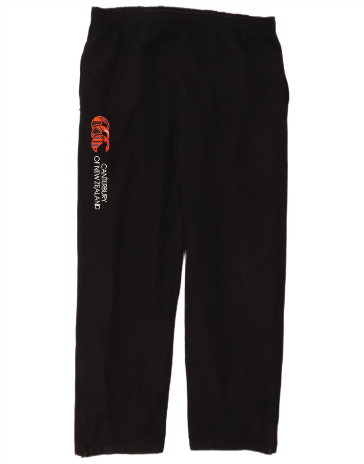 Pantaloni de trening grafic Canterbury pentru bărbați, negru mediu