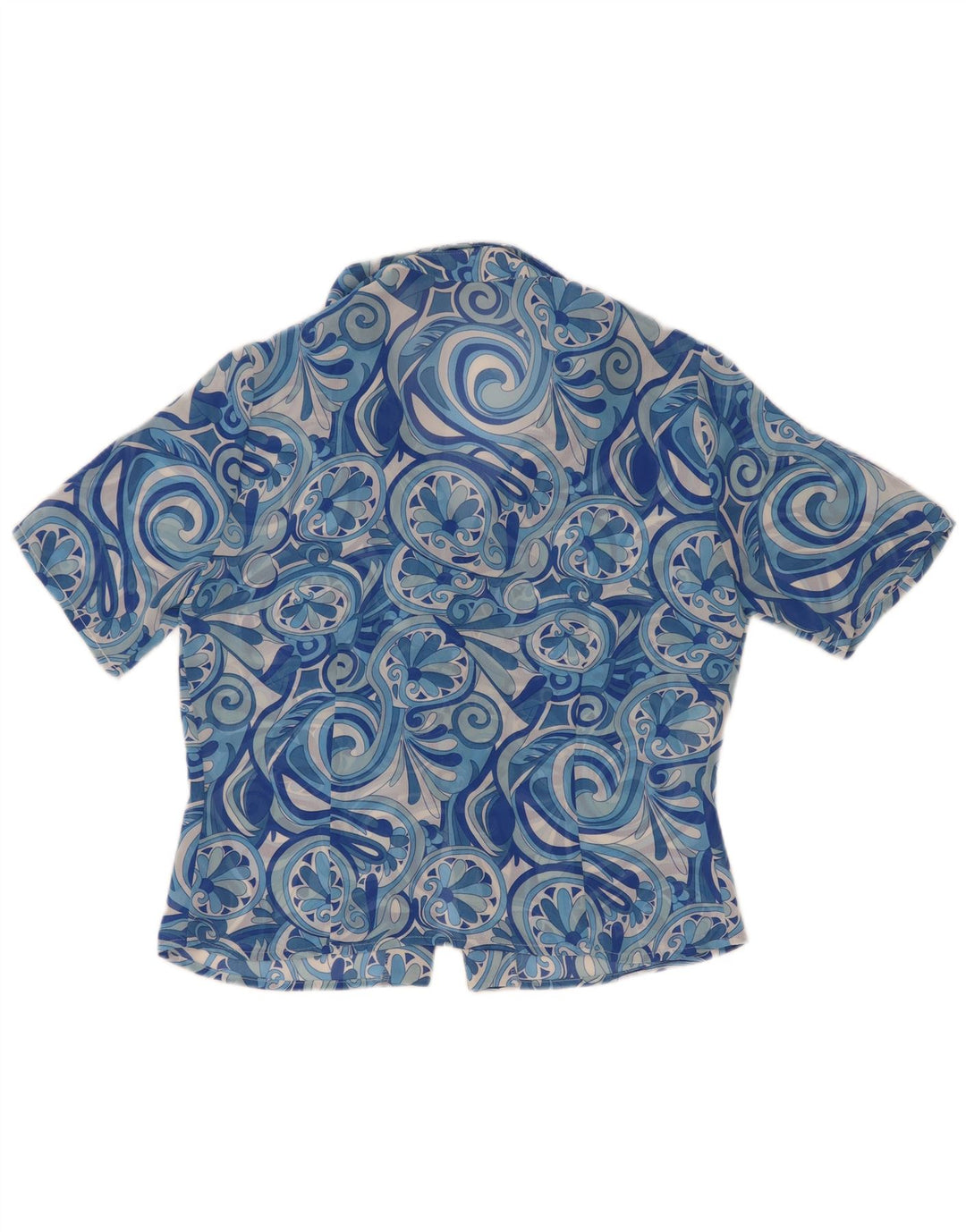Bluză cămașă cu mânecă scurtă pentru femei Marronetto IT 44 Medium Blue Paisley