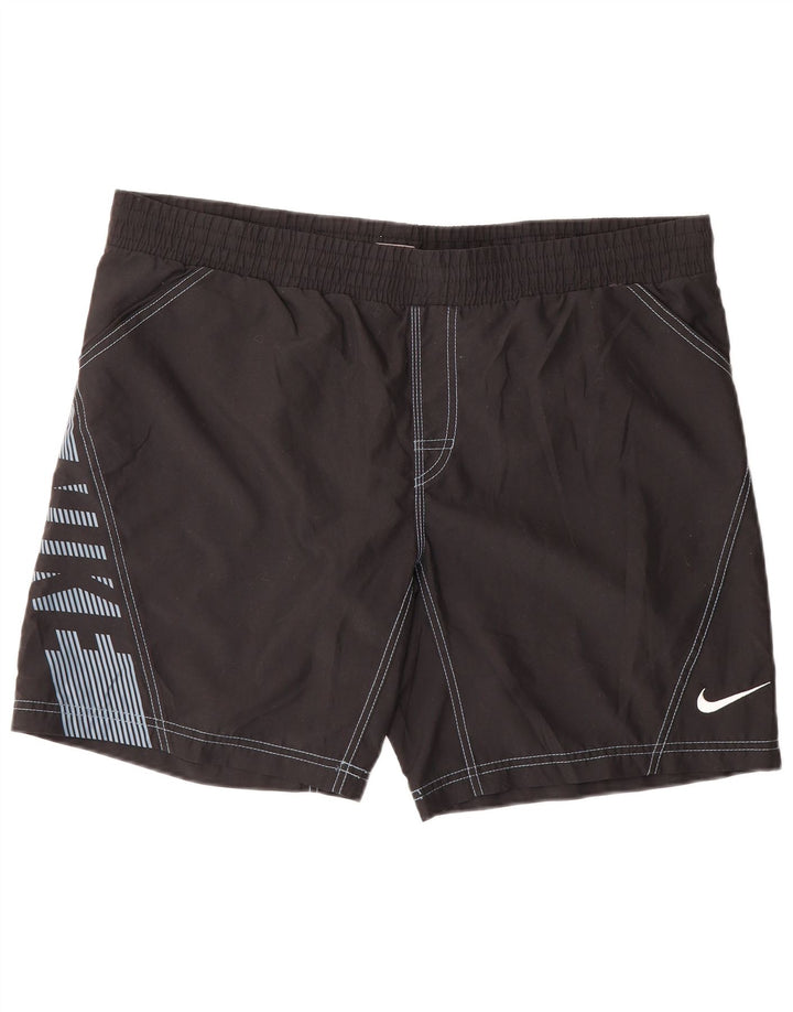 NIKE Mens Graphic Sport Shorts Large Black Polyester
