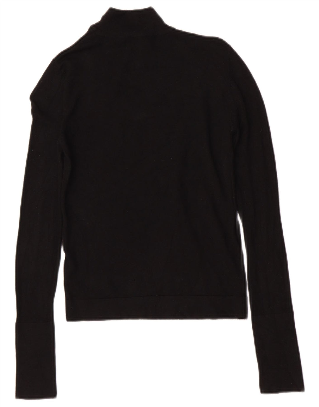 Pulover pentru femei cu gât țestoasă Zara UK 10 mic, negru, viscoză