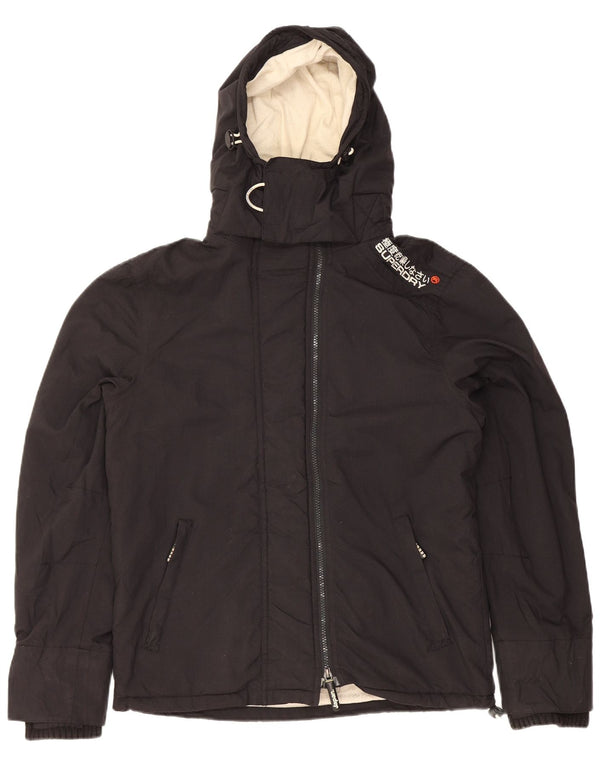 Jachetă Windbreaker cu glugă Superdry pentru bărbați UK 36 Small Black
